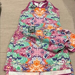 Puma Multicolor Abstract Dress